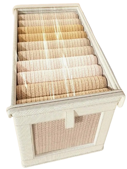 Foldable Oxford Cloth Storage Box with Lid and Window