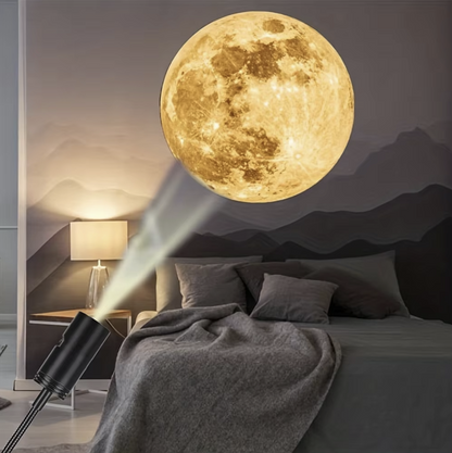 Moon & Earth LED Projection Night Light