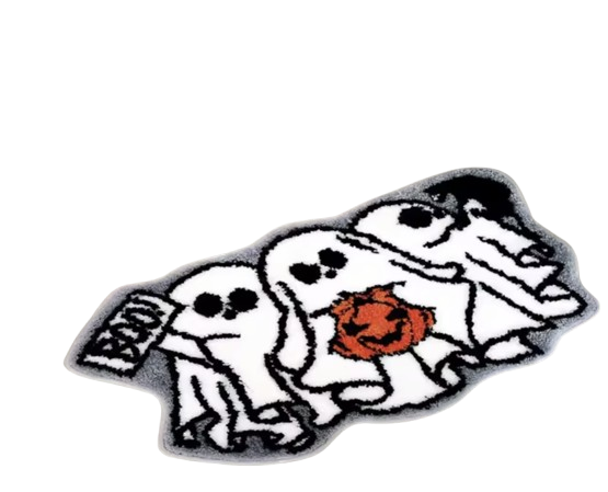 Non-Slip Ghost & Pumpkin Cartoon Area Rug