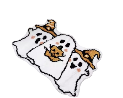 Non-Slip Ghost & Pumpkin Cartoon Area Rug