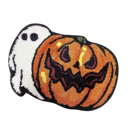 Non-Slip Ghost & Pumpkin Cartoon Area Rug