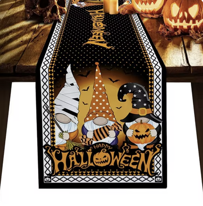 Halloween Linen Table Runner