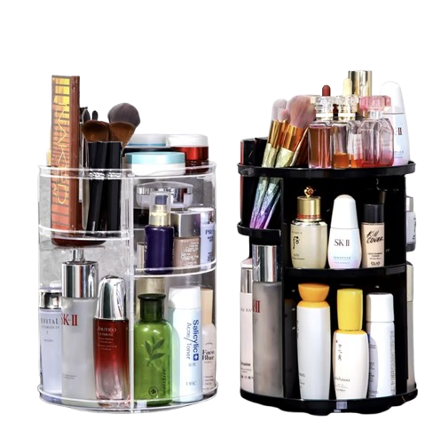 Rotating Cosmetic Storage Rack