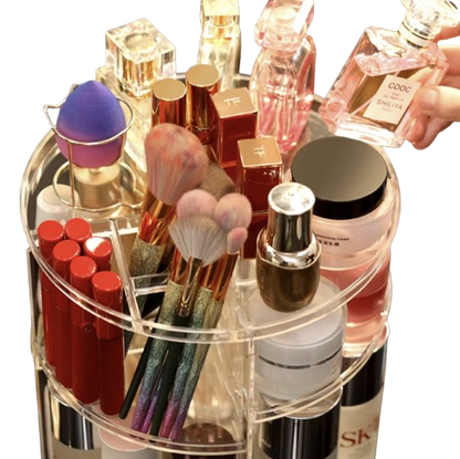 Rotating Cosmetic Storage Rack